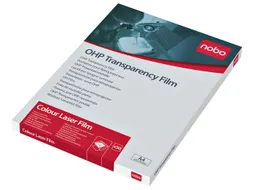 Overheadprojector transparanten Nobo voor kleurenlaserprinters 50 stuk