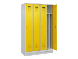 locker voor scheiding van kleding,HxBxD 1950x1200x500mm,4vak