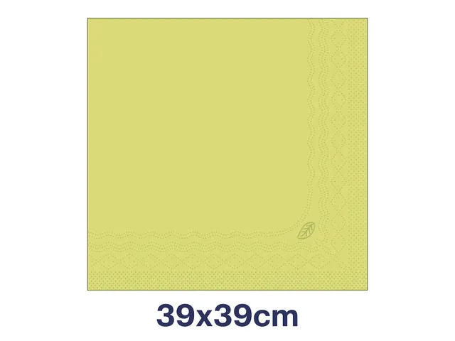 Serviette Tork Soft Dinner 477611 Advanced 39x39cm pli 1/8 Champagne