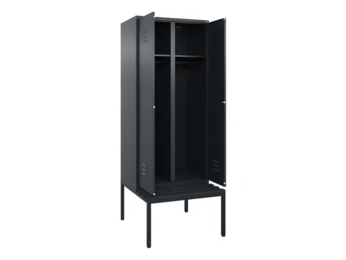 locker voor scheiding van kleding,HxBxD 2120x800x815mm,2vak