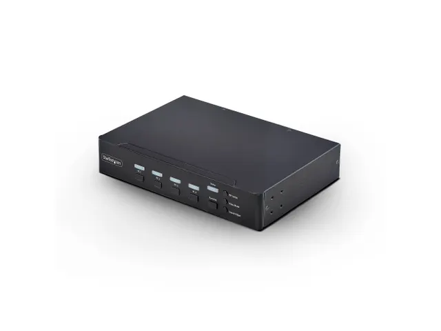 4-port DisplayPort KVM-switch met Mouse Roaming en Multi-View