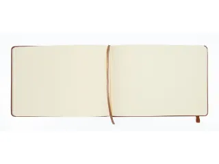 Schetsboek Kangaro A5 landscape cognac PU HC 80 vel 140gr roomwit met - 4