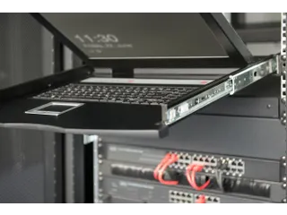 19 inch LCD KVM-console 8-poorts VGA Duits toetsenbord Zwart - 9