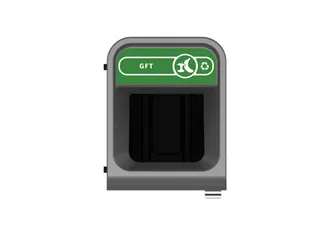 Configure Recyclingstation GFT 57 Liter Antraciet Groen - 2