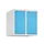 opzetkast,v. locker,2vak.,vak B 250mm,HxBxD 500x500x500mm,vleugeldeur