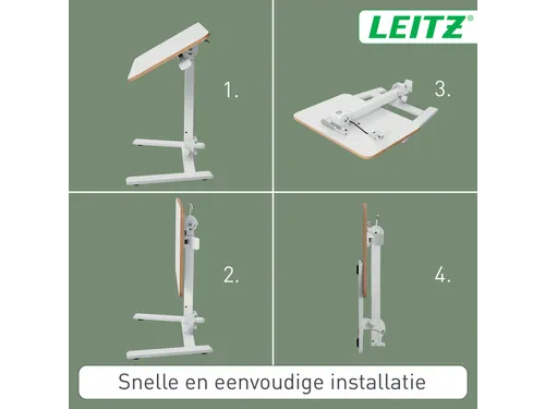 Zit-Sta bureau Leitz ergo compact inklapbaar 460x740x650mm wit