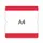 beschrijfbare hoes,markering HxB 302x290mm,PVC,rood