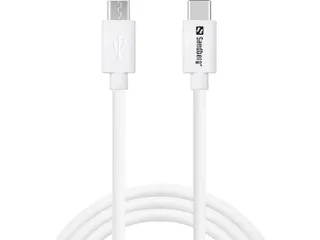 Usb-C naar Micro Usb oplaadkabel wit 1 m - 1