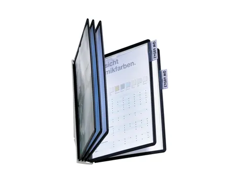 Wandstandaard Durable Sherpa met 5-tassen A4 zwart