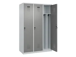 locker voor scheiding van kleding,HxBxD 1850x1200x500mm,3vak