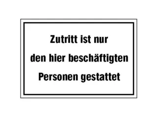 Aanwijzingsbord,Alleen Toegang Voor Personeel,Aluminium Gemerkt - 1