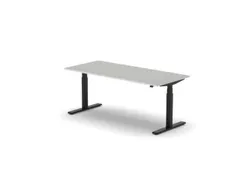 Elektrisch ihv bureau,HxBxD 650-1310x1800x800mm,blad lichtgrijs