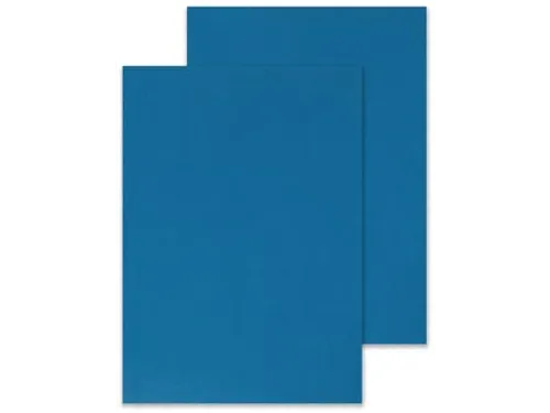 Dekblad A4 Blauw Lederlook 250 Grams Pak 100 Stuks