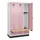 locker met bank,HxBxD 1950x1200x815mm,3vak,vak B 400mm,cilinderslot