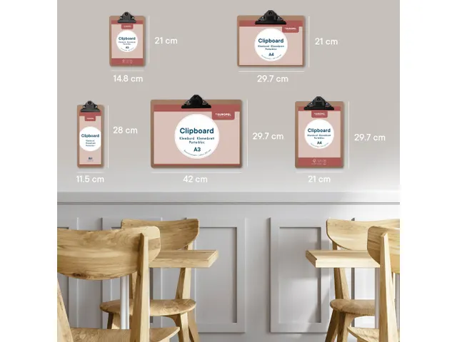 Europel Klembord A4 MDF Staand Hout