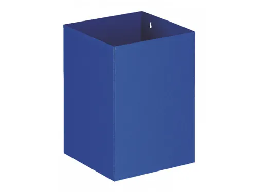 Metalen Vierkante Papierbak 21 Liter Blauw