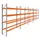 palletstelling,basis+4xaanbouw,HxBxD 4620x18600x1100mm,vakl. 3400kg