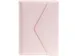 Carnet de notes enveloppe ligné rose 15x20cm