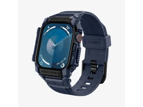 Spigen Rugged Armor Pro Hoes Apple Watch 10 42mm Blauw