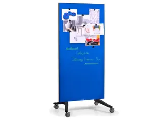 Mobiel Glasbord Blauw Magnetisch 90x175Cm - 6