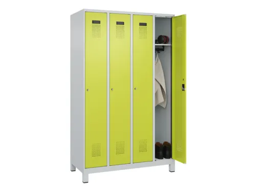 locker,HxBxD 1950x1200x500mm,4vak,vak B 300mm,cil.-slot,voeten