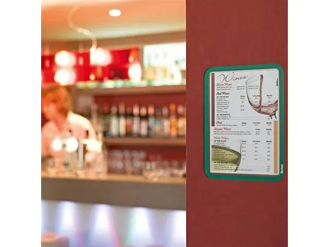 Cadre d'affichage magnétique A4 Rouge Fermeture magnétique