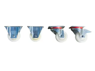 2Zwenk-/2Bokwielen,V. Mini-Kiepbak,Polyamide,Draagverm. 1000Kg - 2