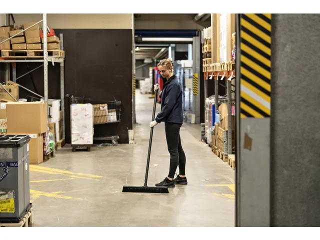 Veger Vikan zachte vezel bezem 610mm wit