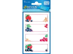 Avery Zweckform huishoudetiketten blister van 3 blad 12 etiketten