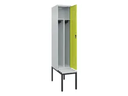 locker met bank,voor scheiding van kleding,HxBxD 2120x400x815mm,1vak