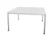 vergadertafel HxBxD 74x140x140cm vierkant Bl-wit Alu