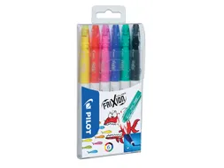 Viltstift Pilot Frixion Colors Medium punt 6 Viltstiften Assorti