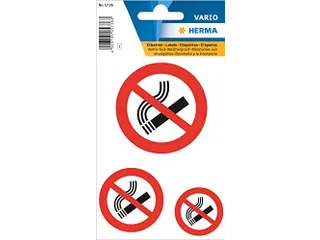 Waarschuwings Etiket Herma 5736 Niet Roken 3 stuks - 1