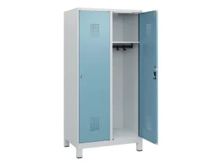 schoollocker,HxBxD 1630x800x500mm,2vak,vak B 400mm,cil.-slot,voeten - 1