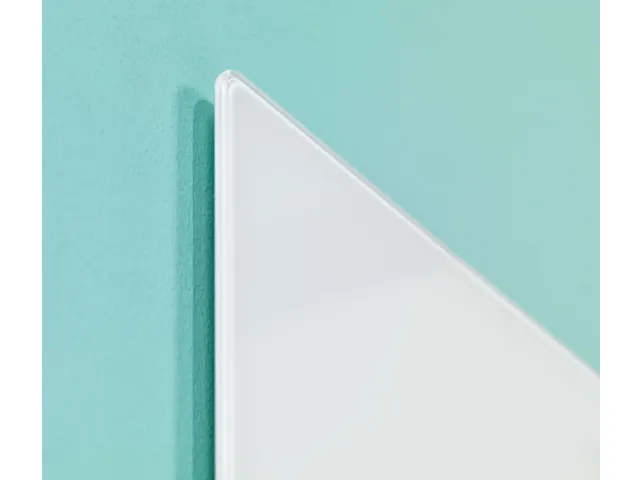 Glasbord Premium 120x150cm Wit Magneethoudend Verborgen Ophang