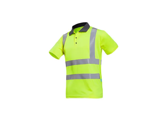 Poloshirt Popola Fluorgeel, Maat EEL
