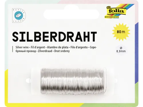 Zilverdraad Folia 0.3mmx80m
