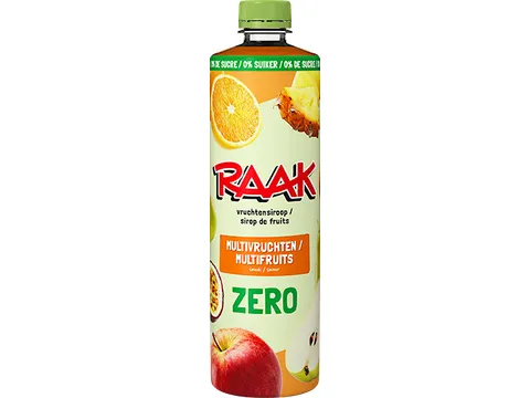 Siroop RAAK multivruchten zero sugar 750ml