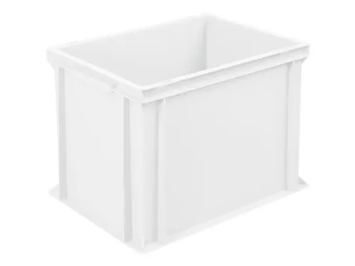 Euronorm Stapelkrat Pe 320x400x300mm 31liter Gesloten Wit