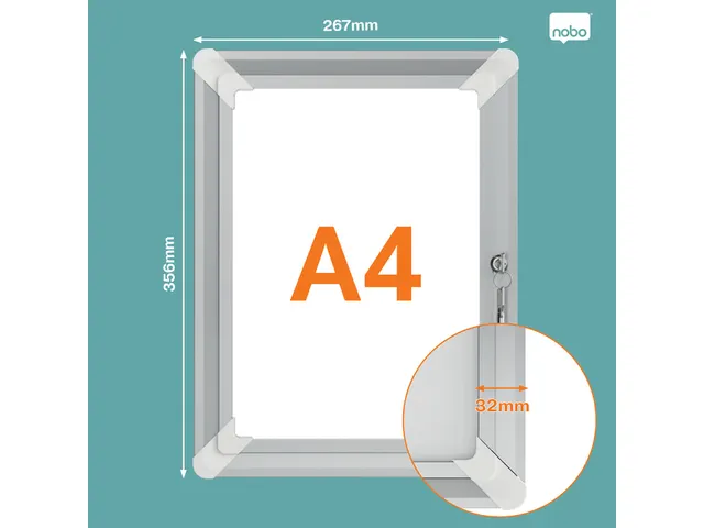 Cadre clipsable Nobo Premium Plus verrouillable A4