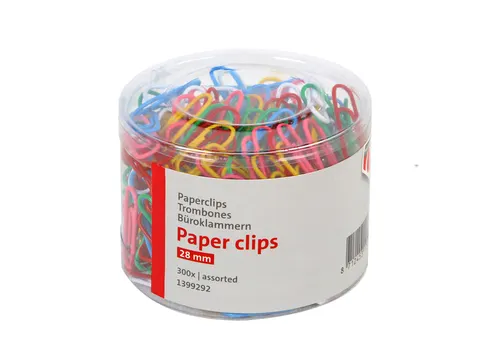 Paperclip Quantore 28mm 300 stuks assorti