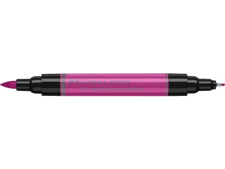 Tekenstift Faber-Castell Pitt Artist Pen duo marker 125 purper middel - 4