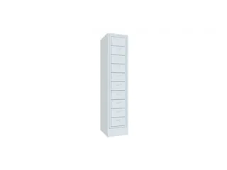 Vakken-/sorteerkast 1850x400x500 1x10 Vakken Sokkel Ral7035 - 2