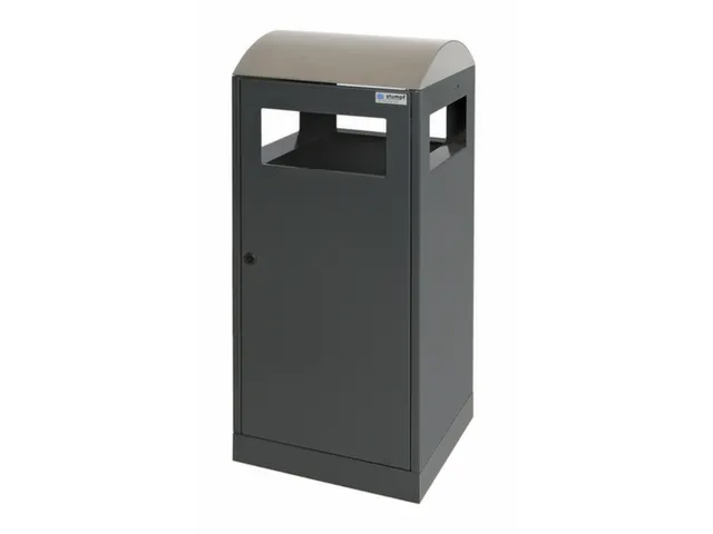 afvalbak,HxBxD 815x350x350mm,afvalbak inhoud 40l,romp staal RAL7016