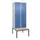 locker met bank,HxBxD 2120x800x815mm,2vak,vak B 400mm,draaigrendel
