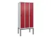 locker voor scheiding van kleding,HxBxD 2120x900x500mm,3vak