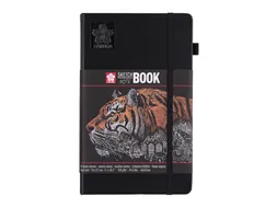 Schetsboek Sakura 80 zwarte vellen 140gr 130x210mm zwart