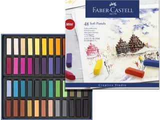Faber Castell Pastelkrijt Mini Etui A 48 Stuks - 1