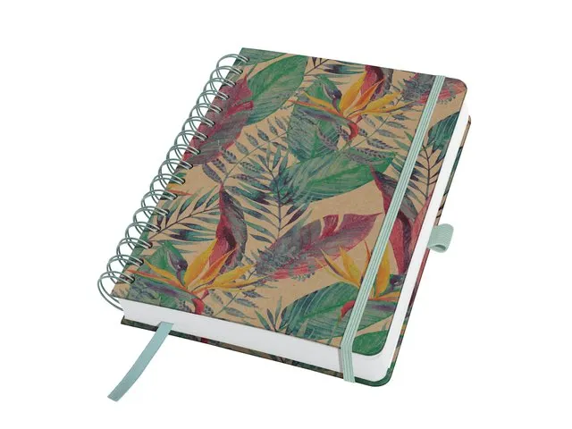 Carnet Jolie Pure Spiral A5 kraft Pure Paradise Blue, couverture rigid