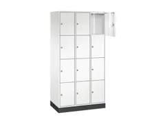 lockerkast,HxBxD 1950x920x500mm,3x4vakken,cil.-slot,sokkel